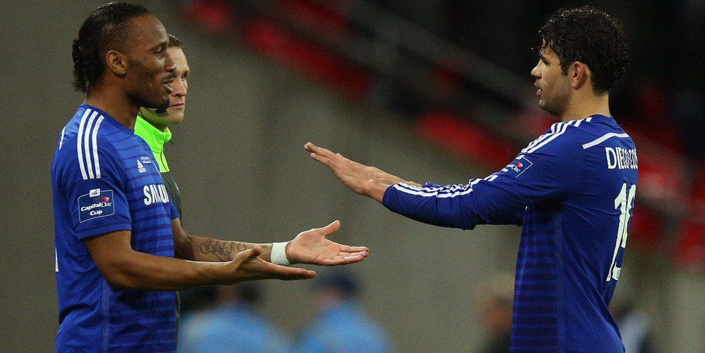 Drogba offers up advice to misfiring Diego Costa