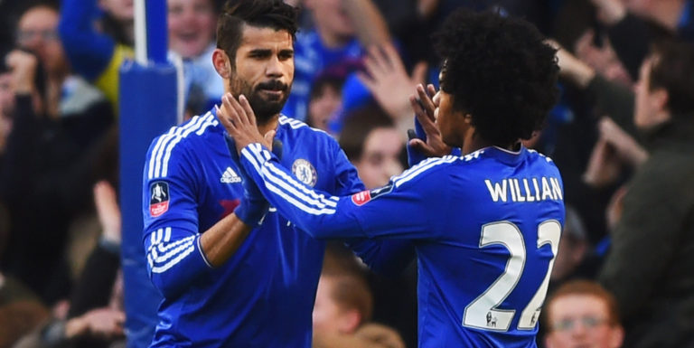 Hazard interviews Costa and Willian after Hull victory