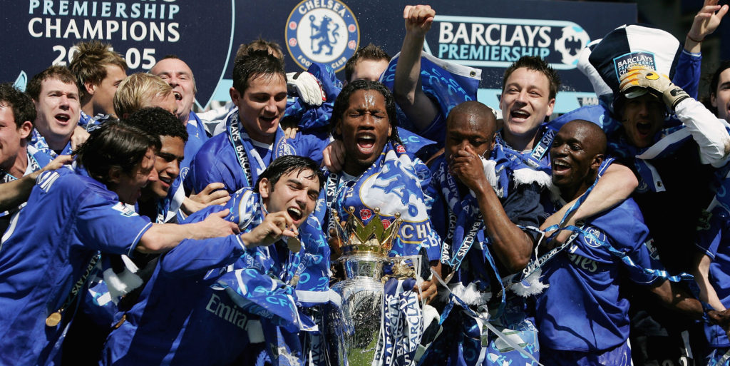 When did Chelsea clinch the title in previous campaigns?