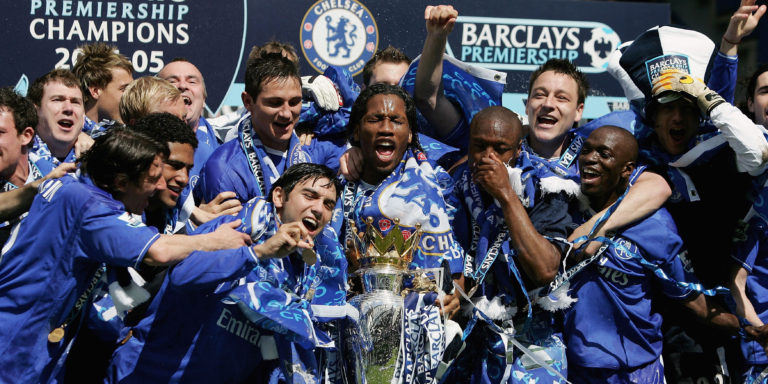 When did Chelsea clinch the title in previous campaigns?