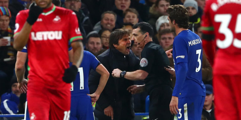 Conte accepts FA fine after sending off