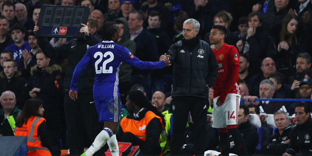 Mourinho eyes Willian if Chelsea want Martial