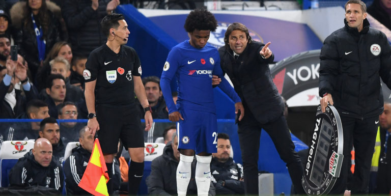 Willian hints at deteriorating relationship with Antonio Conte