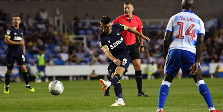 Chelsea midfielder Mount scores on Derby County debut