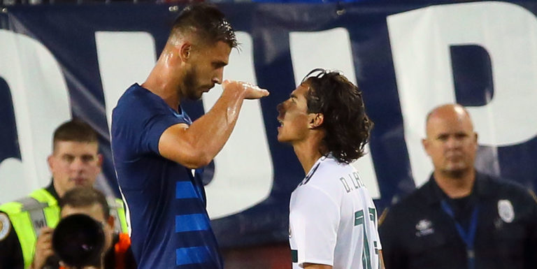 Chelsea’s Miazga involved in bizarre height-related clash with Mexico star