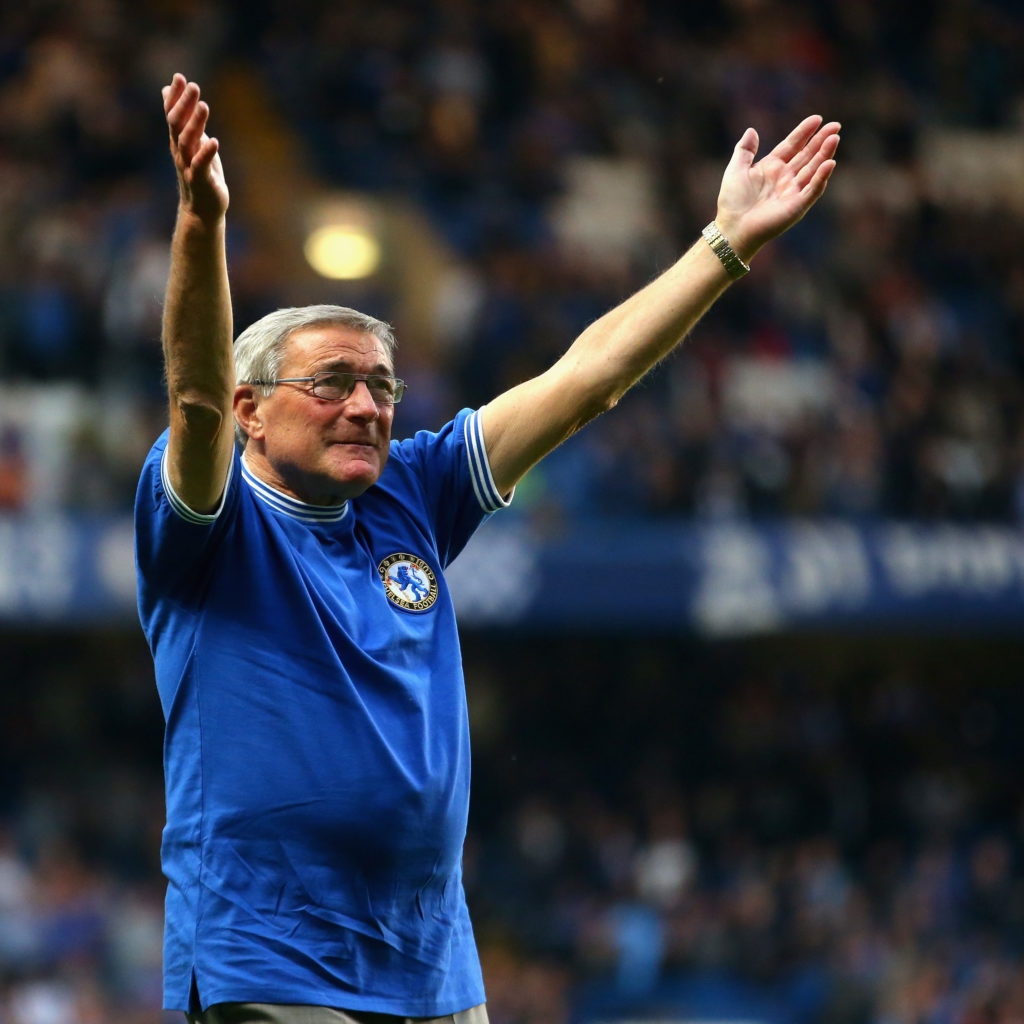 Bobby Tambling, Chelsea's former record goalscorer, pictured at Stamford Bridge