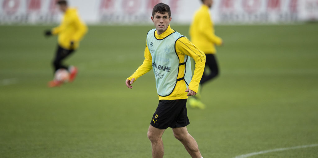 Pulisic pictured at Cobham for the first time