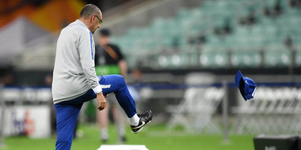 Sarri storms out of training before Europa League final