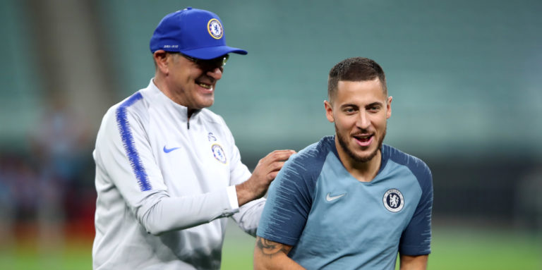 Sarri aims parting dig at Hazard during Juventus unveiling