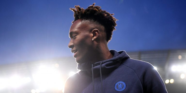 Chelsea fans react as Tammy Abraham is taken off injured against Valencia
