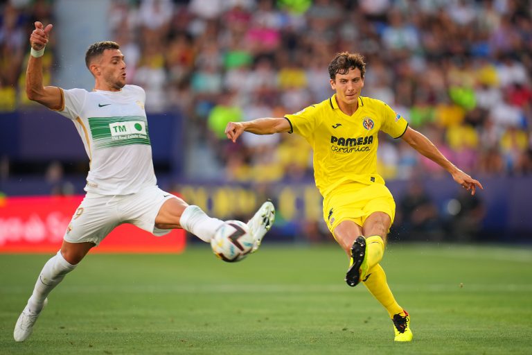 Villarreal-centre-back-Pau-Torres-in-action