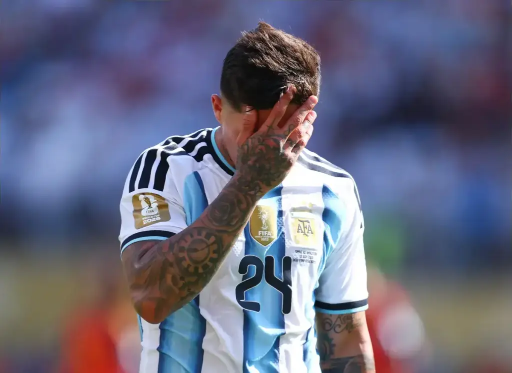 Chelsea star Enzo Fernandez slammed after World Cup red card