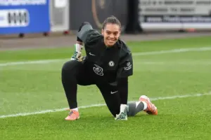 Chelsea Women goalkeeper Becky Spencer representing Jamaica